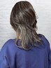 ハイライト★デザインカラー+カット+髪質改善￥15000（ケアブリーチ込み）