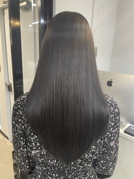エトラ 渋谷店(etora) ★小顔前髪ワンカールレイヤーカット黒髪ネビージュボブルフ