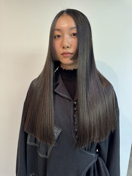 ネルケ 立川(nelke) ロングヘア×くすみカラー_髪質改善トリートメント_韓国