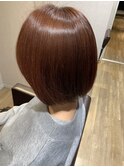 髪質改善カラー×ベリーピンク