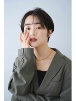 トクテ 高円寺(tokute)&nbsp;くびレイヤーエモージュ前髪ピンクベージュワンカール【高円寺】