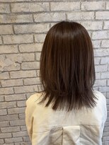 フーコー 朝日ヶ丘店(fuhcoh)&nbsp;レイヤーカット×オリーブグレージュ