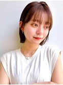 Say.丸みショートレイヤーミルクティーことりベージュ表参道青山