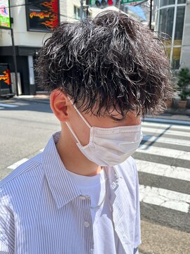 エルマーク 渋谷(L-MARK) シャドウパーマメンズカットスパイラルパーマツイスパ波巻き