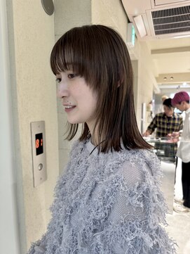 イマイ ケイアウラ(imaii k-aura) マッシュミディ/レイヤー/透明感ブラウン