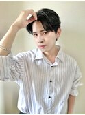 men's/メンズ/ブルーブラック/フェザーパーマ/サーフカール/池袋