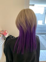 ルルバイアズール 草加店(LULU by azule)&nbsp;ツートンカラー，ホワイトベージュ，パープル【草加】