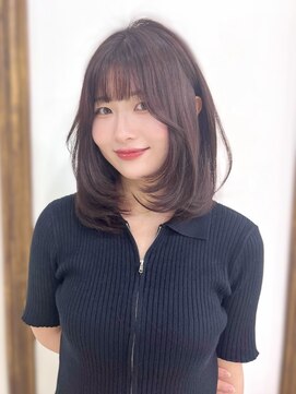 ルフェリ(Lufeli) 【Lufeli】いとうりお　ラベンダー/ピンク/ミディアムレイヤー