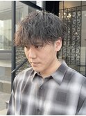シャドウパーマ マッシュ