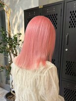 ヲタク(wotaku.) ピンクカラーピンクヘアコーラルピンクパステルピンク暖色カラー