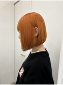 10代/20代/ケアブリーチ/オレンジカラー/派手髪ハイトーンカラー