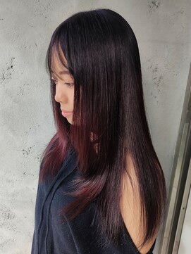 ストパーレイヤー＆艶感ボルドー