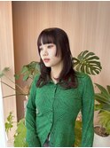 【哉汰】ボルドーカラー/レイヤーカット/姫カット20代