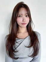 アイティー バイ アルバム 中野店(IT by ALBUM)&nbsp;顔周りレイヤー韓国ヘアロング前髪カット_F1250