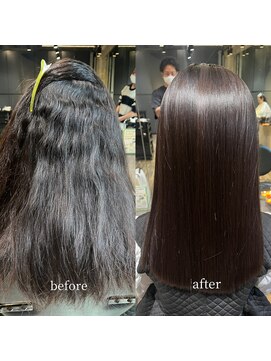 エノア 表参道(ENORE) 乾かすだけでまとまる楽チンストレートは弱酸性縮毛矯正