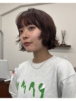 ガーランドギンザ(Garland Ginza)&nbsp;ハッシュボブ　ローズブラウン　コーラルピンク