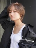 【GEEKS渋谷】ナチュラルショートウルフ/夏カラー/小顔/レイヤー