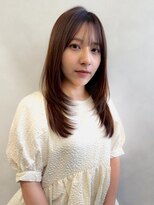 トゥルーズ(TLUUS) TLUUSミルクティーブロンドワンホンレイヤーダークブルー