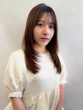 トゥルーズ(TLUUS) TLUUSミルクティーブロンドワンホンレイヤーダークブルー