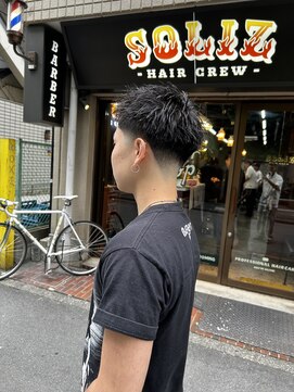 ソリズ ヘア クルー 池袋(SOLIZ HAIR CREW) スパイキーショート×テーパーフェードk