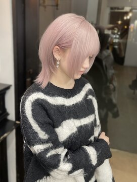 アメリ(AMELIE) 【和田 仁】最高のペールピンク/ウルフカット