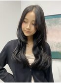 レイヤーカットトリートメントブリーチなしカラーグレージュ
