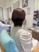 ドーズヘアー(DOUZE HAIR)&nbsp;ハッシュカット×暖色カラー｜ミディアムレイヤー