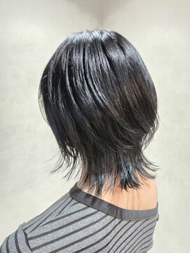 エンクス(enx) ダークパープル/ナチュラルショート/夏のヘアアレンジ鶴ヶ峰AW81