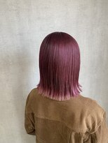 トリコ(ToricO)&nbsp;ピンクブラウン　ピンクベージュ　ダブルカラー　切りっぱなし