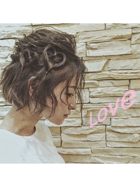 武蔵新城　LOVE ヘアアレンジエアウェーブカール　姫カット