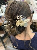 お呼ばれヘアセット♪