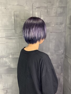 ヘアサロンエム 川越(HAIR SALON M) デザインカラー/厚めバング/ローライト/スリークボブ