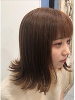 イム ヘアー デザイン(imu hair design) ぱつんと外ハネミディ