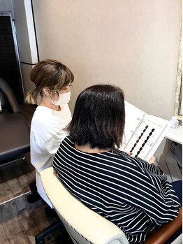 ヘアーアンドビューティー ロカヒ(HAIR&BEAUTY LoKaHi)の写真/【武庫之荘3分☆当日予約OK】女性オーナーSTYLIST完全マンツーマン☆お客様と一緒に"理想のワタシ"を創る◇