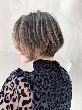 ソース 茶屋町(SOURCE) ショート×バレイヤージュ(4)