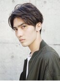 サイドパート ツーブロックショート ビジネス カジュアル