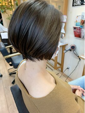 オーシャン(Ocean) [OCEAN Hair&Life藤原純]ハイライト/くすみカラーショート☆