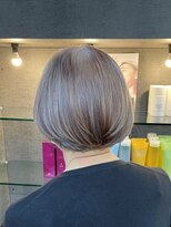 ユアーズ 四街道店(HAIR&NAIL YOURS)&nbsp;白髪ぼかし大人ショートボブ脱白髪染めエイジングマチルダボブ