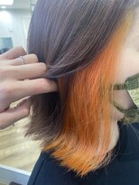 テーラヘアー 鎌ケ谷店(TELA HAIR)&nbsp;イヤリングカラー×アンバーオレンジ【TELAHAIR鎌ヶ谷】