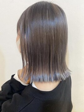 ハツメイ 京急川崎店(HATSUMEI) 艶感ダークアッシュ【美髪】ストレート