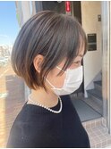 セット簡単☆丸みショートボブ