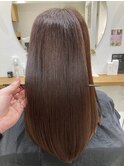 縮毛矯正/髪質改善/ストレート/ショコラアッシュ/亀有