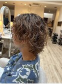 10代/20代/30代/ハイトーンカラー【Uhair】センターパートウルフ