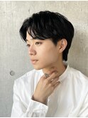 メンズセンターパート×ニュアンスパーマ×韓国マッシュ