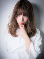 カバーヘア ブリス 戸田公園西口店(COVER HAIR bliss)&nbsp;ニュアンスカラー前下がりレイヤーロングv戸田公園20代30代40代