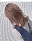 #ピンクベージュ#ダブルカラー#髪質改善