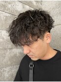 メンズマッシュ波巻きスパイラルパーマメンズパーマ