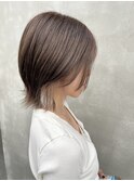【クビレ◎】ショートウルフ×シアーベージュ