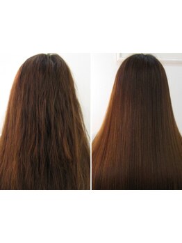 当店オリジナル艶髪に特化した『TUYA髪』縮毛矯正！