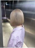 黒髪/ボブルフ/ネビージュ/小顔/ワンレン/栄/髪質改善/前髪